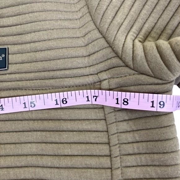 Simply Southern Mocha Ribbed Pullover Sweater Snap Collar Casual Comfy Sz S - Picture 10 of 16